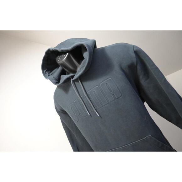 Puma Hoodie Athletic Cotton Blend Performance Black Athletic Mens Sz Large - Picture 2 of 9